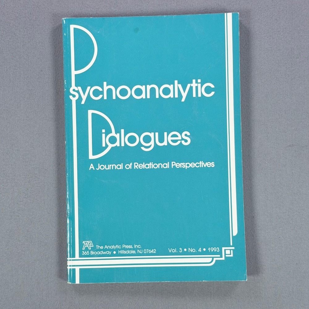 Stephen Mitchell Psychoanalytic Dialogues Vol 3 No 4 Softcover 1993 Psychology
